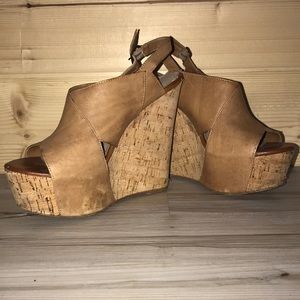 Tan Steve Madden Wedges